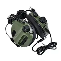 Активні захисні навушники Earmor M31H MARK3 ARC (FG) Olive з кріпленням на шолом от DOM-Energy