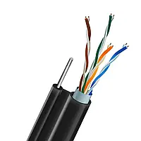 Кабель вита пара FTP CAT5E CU 0.51 LDPE Outdoor з монолітним дротом 1x1.2mm Kraft 305m от DOM-Energy