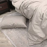 Постільна білизна двоспальний страйп сатин Ярослав диз.№04 сіро-беж, фото 2