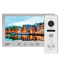 Комплект відеодомофона Light Vision: відеодомофон 7" AMSTERDAM FHD White та відеопанель 2Mp White от