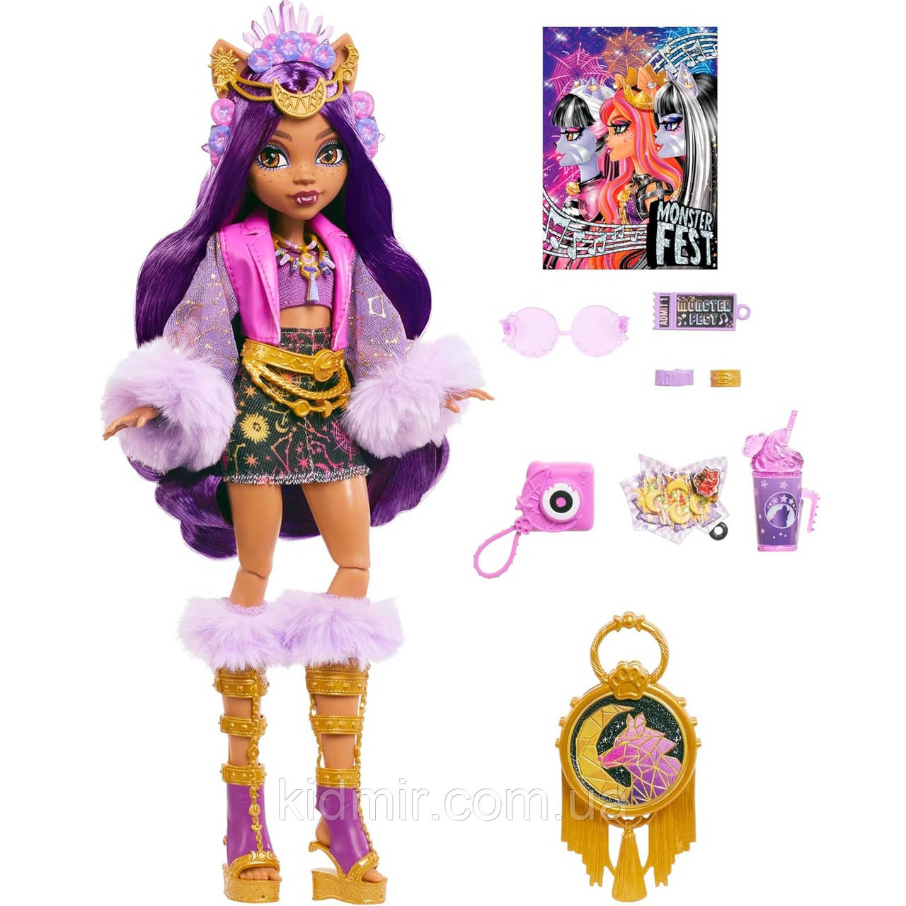 Лялька Монстр Хай Клодін Вульф Монстро-фестиваль Monster High Clawdeen Wolf HXH80