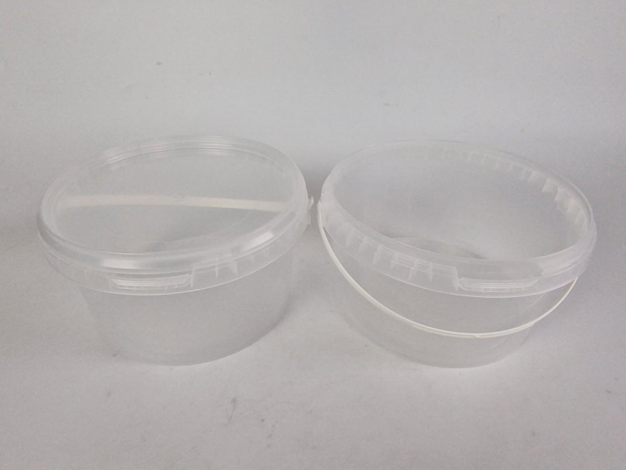 Відро з кришкою 2.3 л. прозоре (1 шт.), фото 1