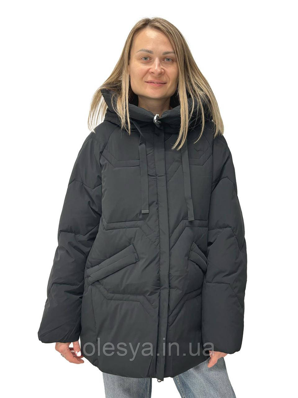 Пуховик TOWMY 9244 black SIZE+ Розміри 50 54, фото 1