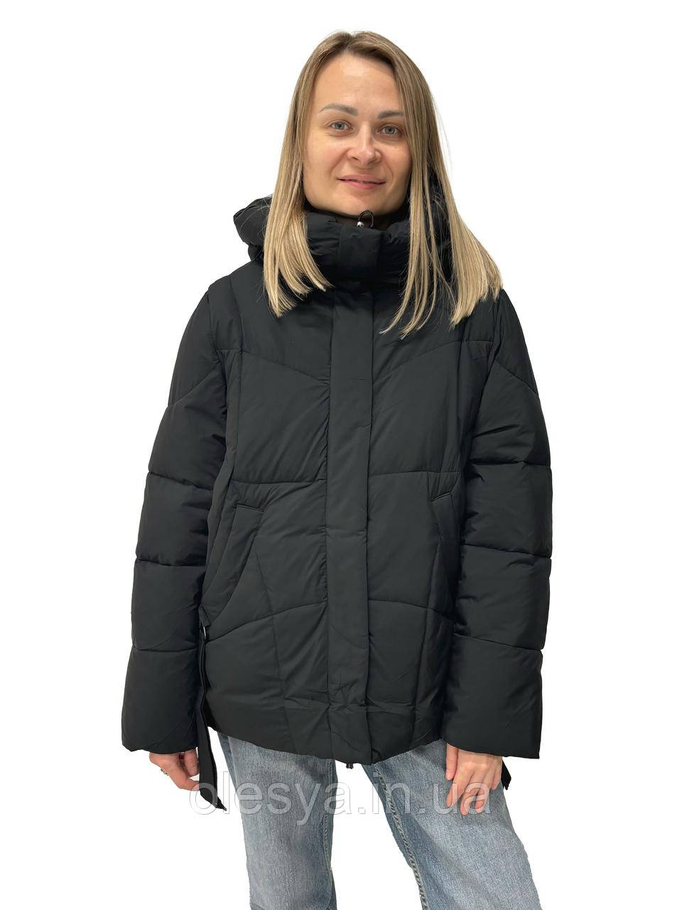 Пуховик TOWMY 9258 black SIZE +, фото 1