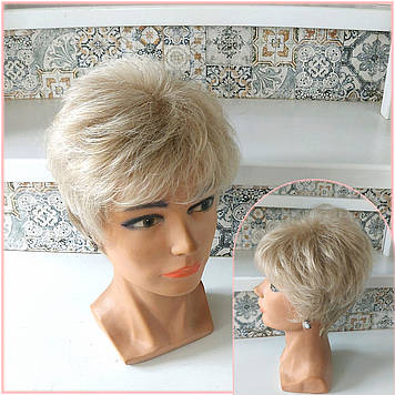 Перука короткий з термоволосся перлинний блонд RG 9714 - 15ВТ613