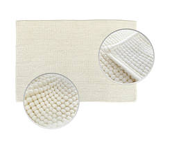 Коврик шенилловый из полиэстера 50*80 cm, крем Мій Дім Д 01643