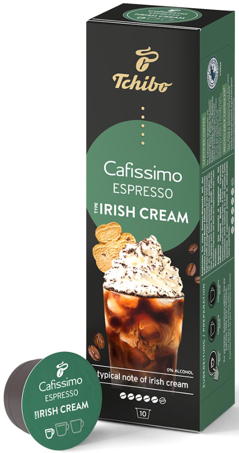 Кава в капсулах Caffitaly Tchibo Cafissimo Espresso Irish Cream (короб 10 капсул) (Limited Edition)