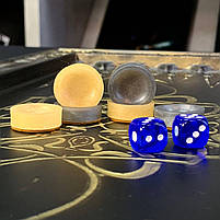 Нарди дерев'яні ручної роботи 48х24 см патріотичні подарункові, фото 8