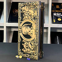 Дерев’яні нарди ручної роботи Козак 68х32см подарункові, фото 2