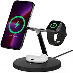 Belkin BOOST CHARGE PRO 3-in-1 Wireless with MagSafe Black Док-станція