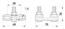 Плашковий затискач e.clamp.ps.1.1, E.NEXT (p052003), фото 3