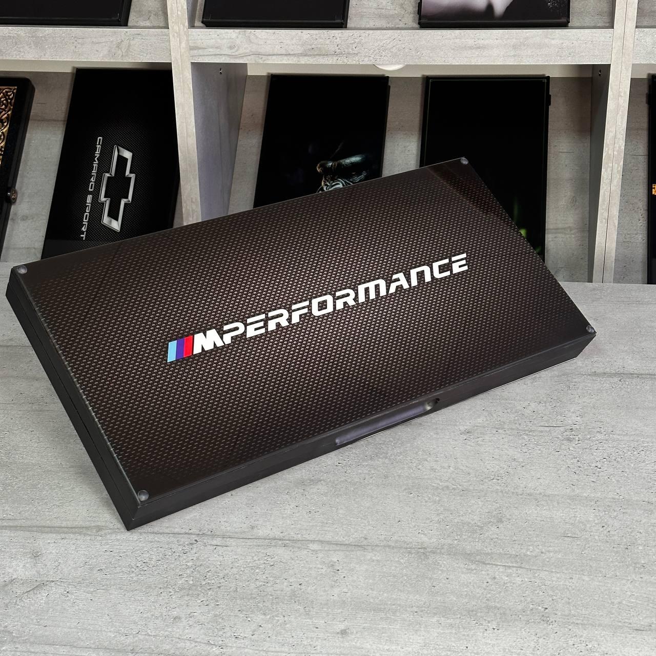 Нарди скляні у поєднанні з деревом BMW  60×30×6см на подарунок, фото 1