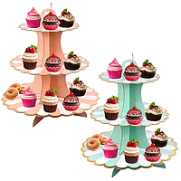 Підставка стенд для капкейків 3 яруси
