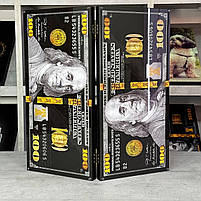 Нарди скляні у поєднанні з деревом Долар 60×30×6см подарункові, фото 2