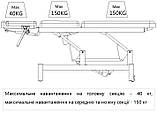 Масажна Кушетка косметологічна електрична 8173-2L кушетка медична реабілітаційна, фото 9