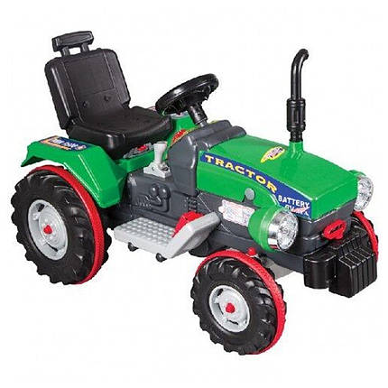 Електромобіль Трактор дитячий Pilsan 05-210 Зелений, фото 1