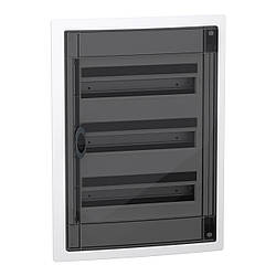 Щит 54 модулі (3 ряди по 18 модулів) врізний з димчастими дверцятами, Schneider Electric серія PrismaSeT XS, LVSXP318