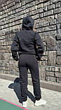 Теплий жіночий спортивний костюм із трьохнитка на флісі новинка 2024, фото 3