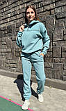 Теплий жіночий спортивний костюм із трьохнитка на флісі новинка 2024, фото 5