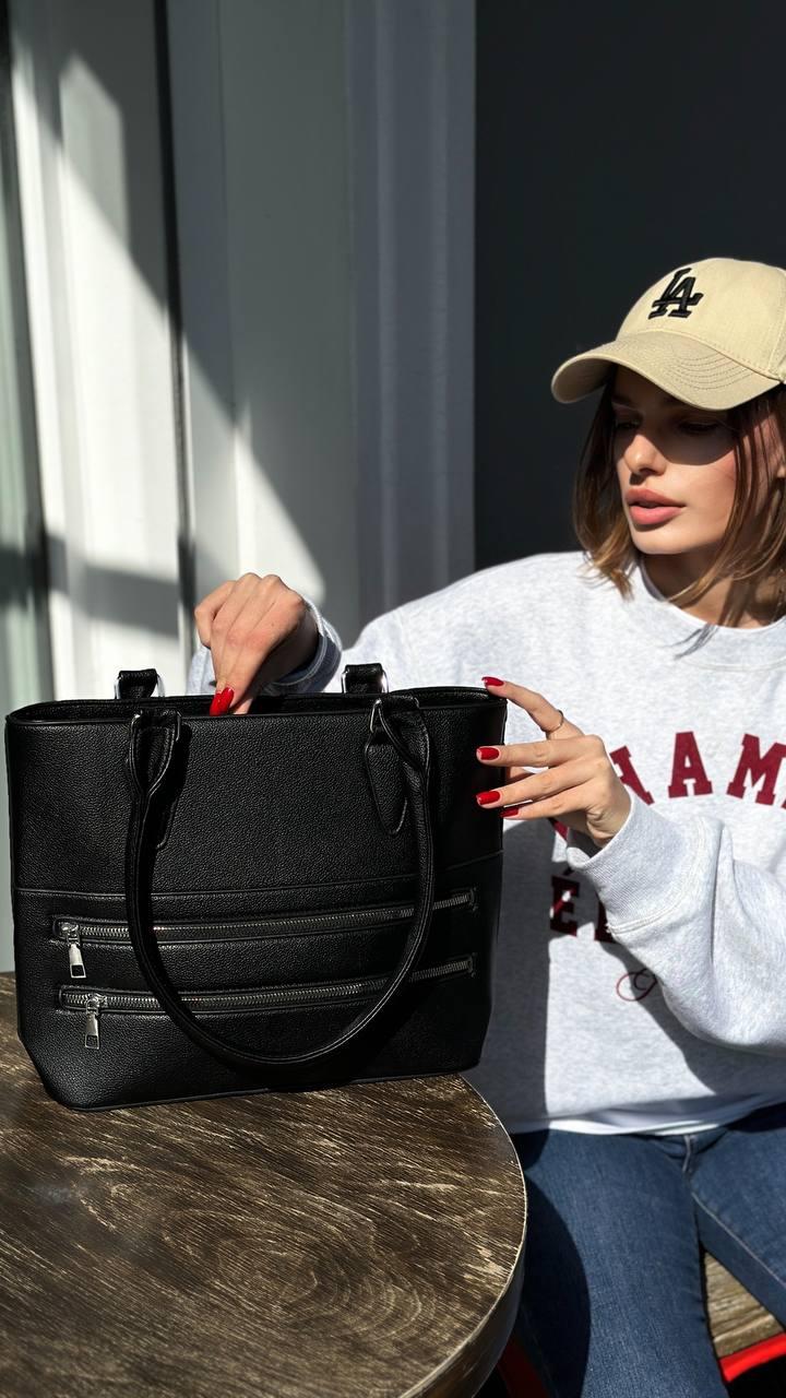 Сумка жіноча чорна код 7-5120, фото 1