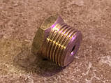 Перехідник нарізний з М12х1,5мм внутрішня на М20х1,5 мм зовнішня для манометрів (латунний), фото 10