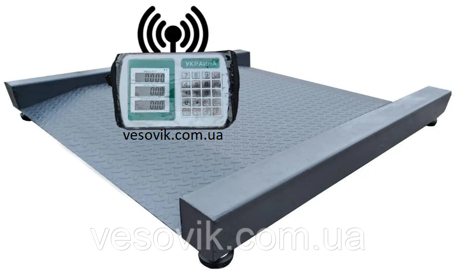 Ваги наїзні 300кг бездротові VTP-CNM 1010-А9 Wi-Fi з пандусами, фото 1