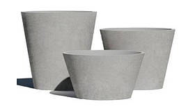 Вазон бетонний серія "Конус" кашпо для квітів та дерев, для вулиці, саду, дачі та тераси