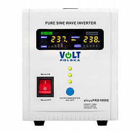 Джерело аварійного живлення ДБЖ UPS SINUS PRO 1000 E 12/230V (700/1000W) Volt Polska, фото 1