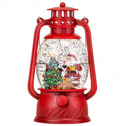 Новорічний ліхтар "Червоне сяйво", 28 см 9152-003