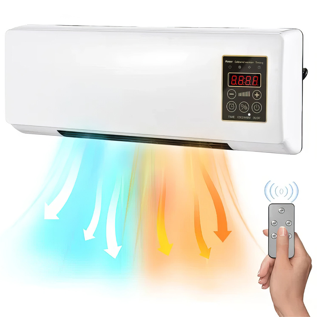 Настінний тепловентилятор з пультом 2000 Вт Wall Air Cooler, фото 1