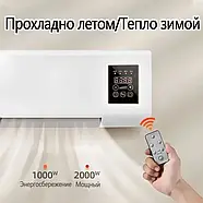 Настінний тепловентилятор з пультом 2000 Вт Wall Air Cooler, фото 2