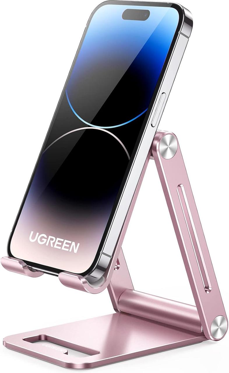 Тримач підставка UGREEN настільна для телефона алюмінієва Pink (LP263), фото 1