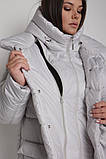 Модна жіноча зимова куртка М-1087 димчастий, фото 5
