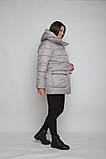 Модна жіноча зимова куртка М-1087 димчастий, фото 8