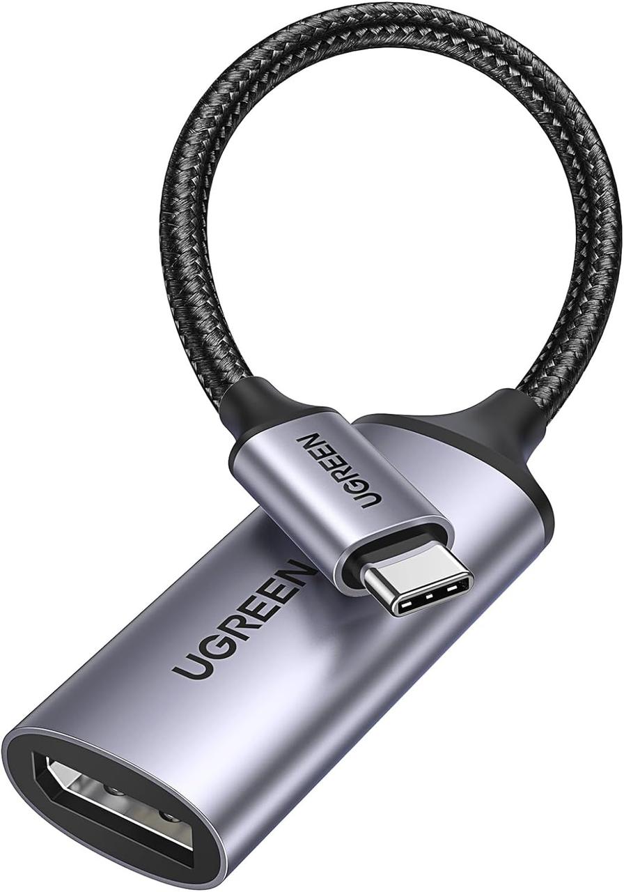 Перехідник адаптер Ugreen USB-C to DisplayPort 8K@60Hz Grey (CM654)