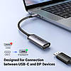 Перехідник адаптер Ugreen USB-C to DisplayPort 8K@60Hz Grey (CM654), фото 7