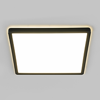 LED Світильник квадратний з декоративною підсвіткою 24W 4000К 220V чорний VL-DL3S-244B Videx, фото 6