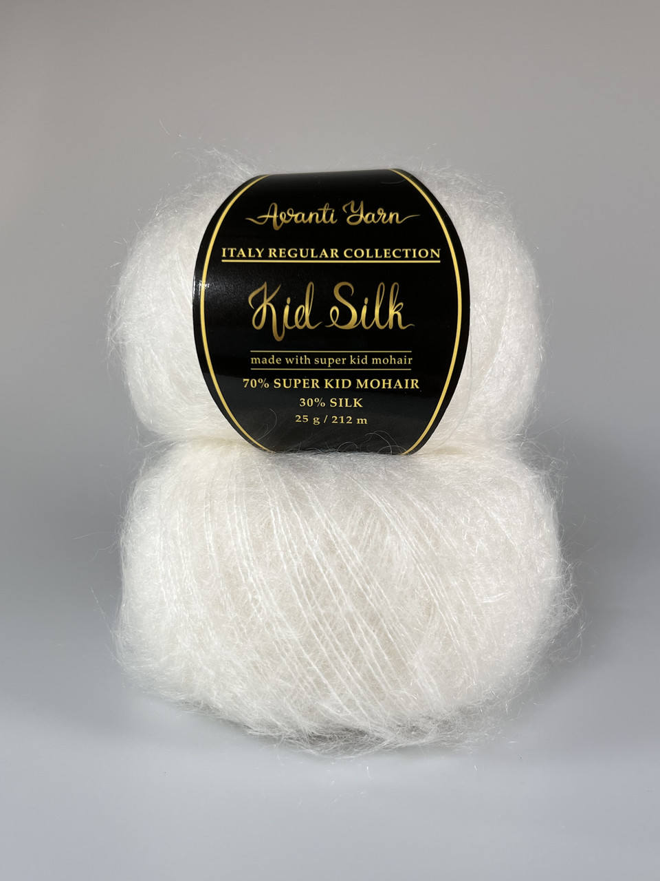 Пряжа Кід Мохер на шовку - 50 білий, фото 1