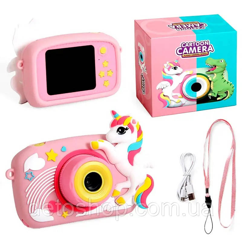 Дитячий цифровий фотоапарат Bambi XL-900 (pink) Рожевий