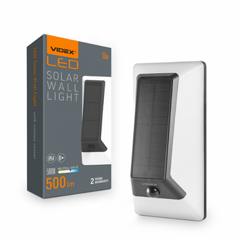 LED Світильник настінний 5000К 500Lm автономний VL-BHSO-003-S Videx