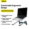 Настільна підставка для ноутбука Baseus UltraStable Series Desktop Laptop Stand Grey (B10053100811-00), фото 3