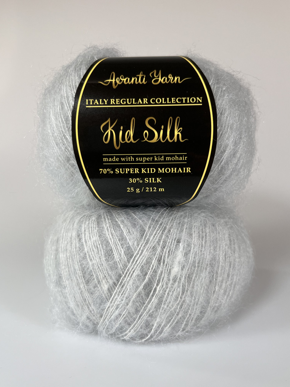 Пряжа Кід Мохер на шовку - 52 світло-сірий, фото 1