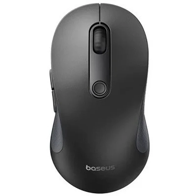 Бездротова безшумна миша Baseus 5.2 + 2.4G з USB-приймачем 4000 DPI Black (B01055505111-00), фото 1
