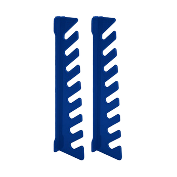 Стійка для гайкових ключів 200*25*52мм 2 планки синій Алеана