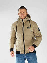 Чоловіча куртка HELLY HANSEN зимова коротка на манжеті, теплий брендовий пуховик із капюшоном