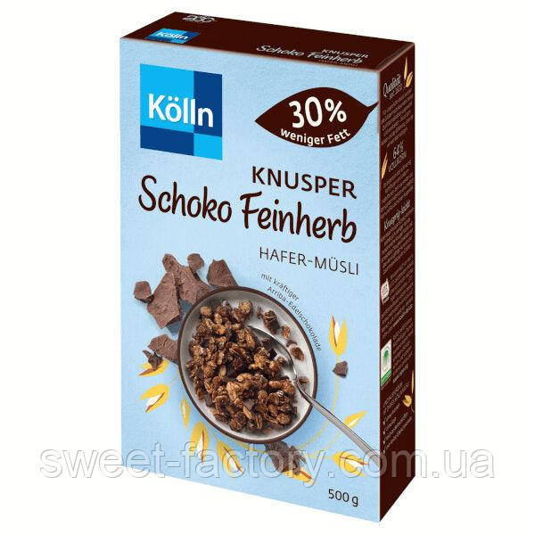 Мюслі Kolln Knusper Schoko Feinherb Hafer Musli 500g, фото 1