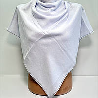 Біла тепла хустка для нареченої для вінчання. Платок на хрестини з натурального кашеміру Білий класичний