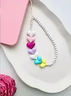 Шарм браслет для телефону з намистин підвіска шнурок біжутерний Fashion Jewerly різнокольоровий
