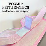 Маска для сну гелева антистрес пов'язка вкладиш на очі з гелем нічна охолоджувальна Hechpro рожева (703), фото 6