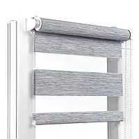 Роллеты День Ночь Жалюзи Рулонная штора День-Ночь Светло-серая
